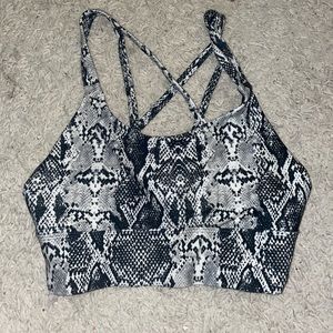 Longline sports bra